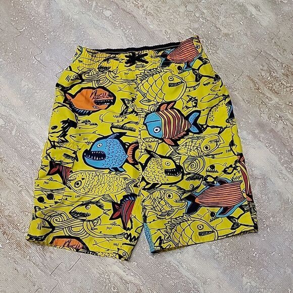 OSH KOSH YOUTH PHIRANA PRINT BOY MESH LINED SWIM TRUNKS SIZE 5 - Picture 2 of 7
